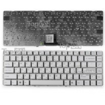 Клавиатура для ноутбука Sony Vaio VPC-EA, белая, без рамки