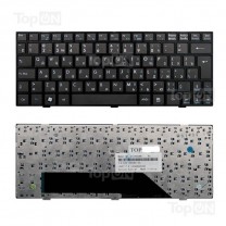 Клавиатура для ноутбука MSI U135, черная, с рамкой
