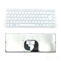 Клавиатура для ноутбука Sony Vaio VPC-Y, белая, с рамкой