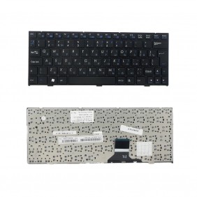 Клавиатура для ноутбука Clevo M1115, черная, с рамкой