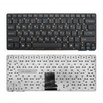 Клавиатура для ноутбука Sony Vaio VPC-CA, плоский Enter, черная, без рамки