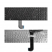 Клавиатура для ноутбука Samsung RC730, плоский Enter, черная, без рамки