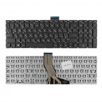 Клавиатура для ноутбука HP Pavilion 15-ab, плоский Enter, черная, без рамки
