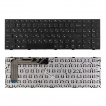 Клавиатура для ноутбука Lenovo IdeaPad 110-15ISK, плоский Enter, черная, с рамкой