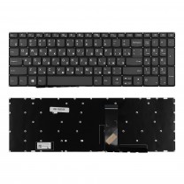 Клавиатура для ноутбука Lenovo IdeaPad 320-15ABR, плоский Enter, серая, без рамки