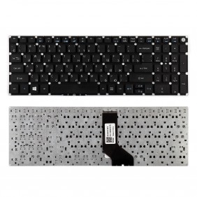 Клавиатура для ноутбука Acer Aspire E5-522, Г-образный Enter, черная, без рамки