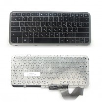 Клавиатура для ноутбука HP Pavilion DM3-1000, черная, с серебристой рамкой