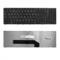Клавиатура для ноутбука Asus K50, черная, с рамкой