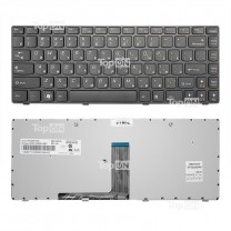 Клавиатура для ноутбука Lenovo B470, черная, с рамкой