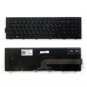 Клавиатура для ноутбука Dell Inspiron 3541, черная, с рамкой