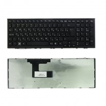 Клавиатура для ноутбука Sony Vaio VPC-EL, черная, с рамкой