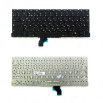 Клавиатура для ноутбука Apple MacBook Pro 13" A1502, черная, без рамки