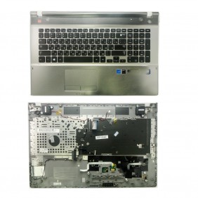 Клавиатура для ноутбука Samsung NP550P7C, черная, c топкейсом