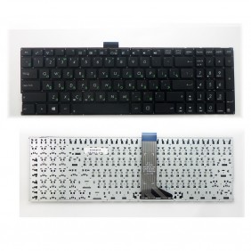 Клавиатура для ноутбука Asus X553M, черная, без рамки