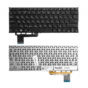 Клавиатура для ноутбука Asus X201, черная, без рамки