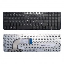 Клавиатура для ноутбука HP Pavilion 15-e, черная, с рамкой
