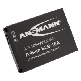 Аккумулятор SLB-10A для фотоаппарата Samsung ES50,  Li-ion, 800 mAh