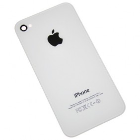Задняя крышка для iPhone 4S белая (олеофобное покрытие)