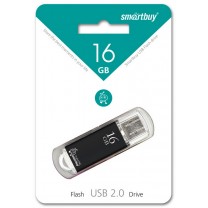 16GB USB Flash, Smart Buy V-Cut, черный