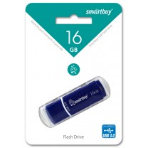 16GB USB 3.0 Flash, Smart Buy Crown, Blue