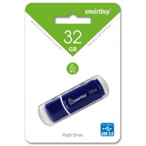 32GB USB 3.0 Flash, Smart Buy Crown, Blue