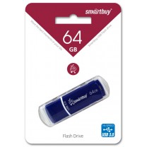 64GB USB 3.0 Flash, Smart Buy Crown, Blue