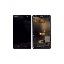 Дисплей для Nokia X2 Dual Sim RM-1013 + тачскрин в сборе с рамкой черный