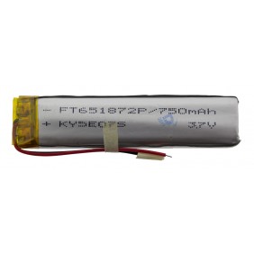 Литий-полимерный аккумулятор 6.5X18X72mm 3.7V 750mAh