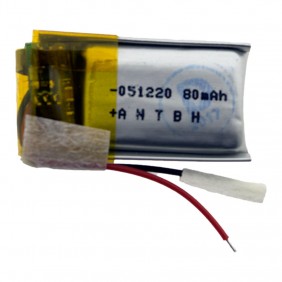 Литий-полимерный аккумулятор 5.0X12X20mm 3.7V 80mAh