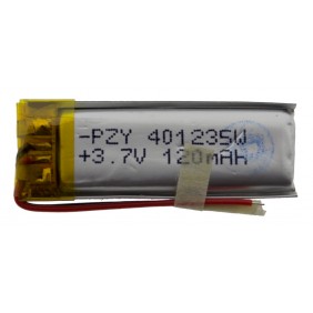 Литий-полимерный аккумулятор 4.0X12X35mm 3.7V 120mAh