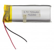 Литий-полимерный аккумулятор 7.0X20X50mm 3.7V 720mAh