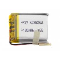 Литий-полимерный аккумулятор 5.0X20X25mm 3.7V 180mAh