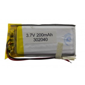 Литий-полимерный аккумулятор 3.0X20X40mm 3.7V 200mAh