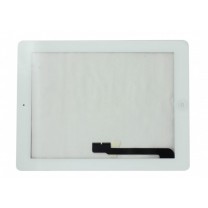 Тачскрин для планшета Apple iPad 4 с кнопкой Home и клейкой лентой, белый, оригинал