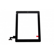 Тачскрин для планшета Apple iPad 2 с кнопкой Home и клейкой лентой, черный, оригинал