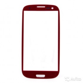 Стекло для дисплея Samsung Galaxy S3 i9300 красное